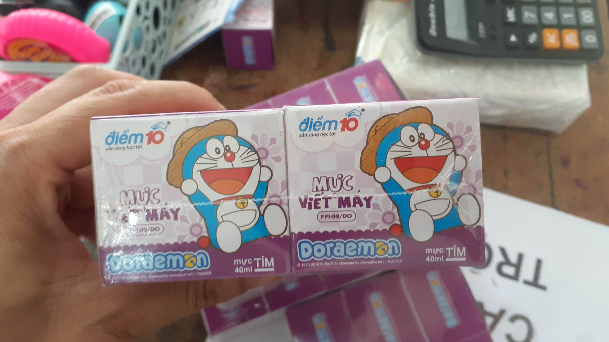 Mực viết máy doreamon tím