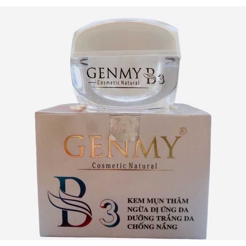 Kem genmy b3 mụn thâm dị ứng dưỡng trắng chống nắng 10g