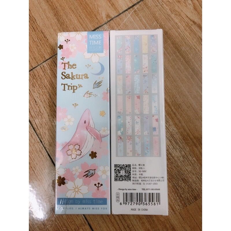 Hộp 30 tấm bookmark kẹp sách ( giao ngẫu nhiên )