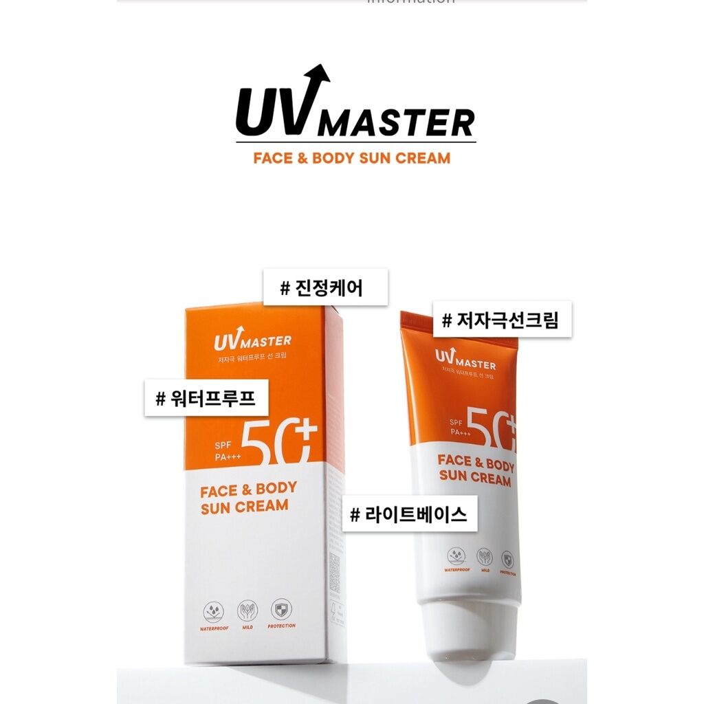 [Mẫu mới] Kem chống nắng cho mặt và toàn thân TonyMoly UV Master Face & Body Sun Cream
