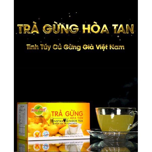Trà gừng hòa tan Hùng Phát