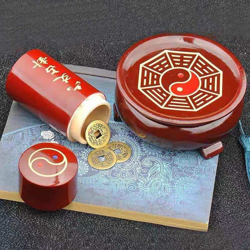 Đài Lục Hào gieo quẻ âm dương cỡ đại 11cm