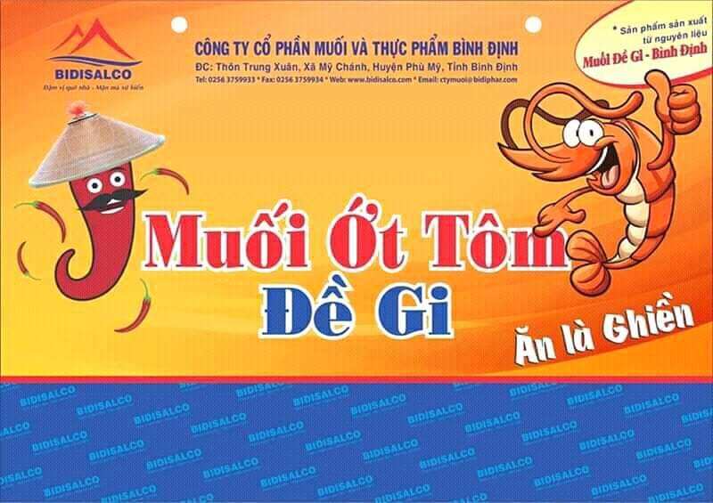 Combo 2hũ MUỐI ỚT TÔM ĐỀ GI BÌNH ĐỊNH 35K