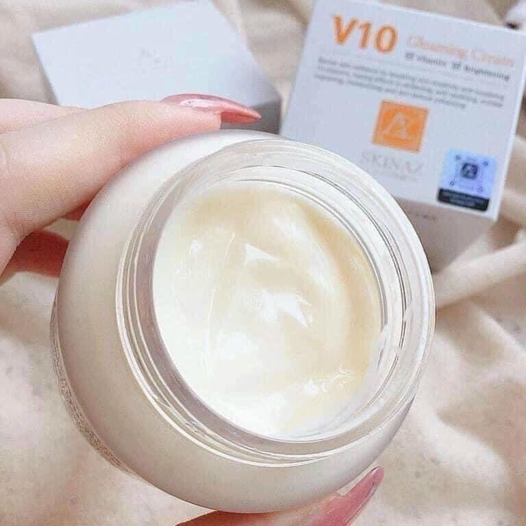 Kem dưỡng đêm V10 Skinaz 100ml  Hàn Quốc - Dưỡng da căng bóng, chống lão hóa và thải độc tố