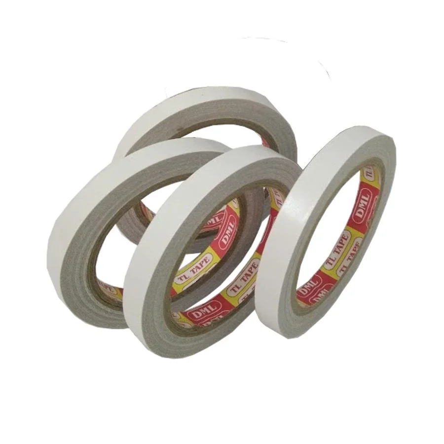 1 cuộn băng keo 2 mặt bản 1,2cm dài 8m dán giấy, cốt bó hoa