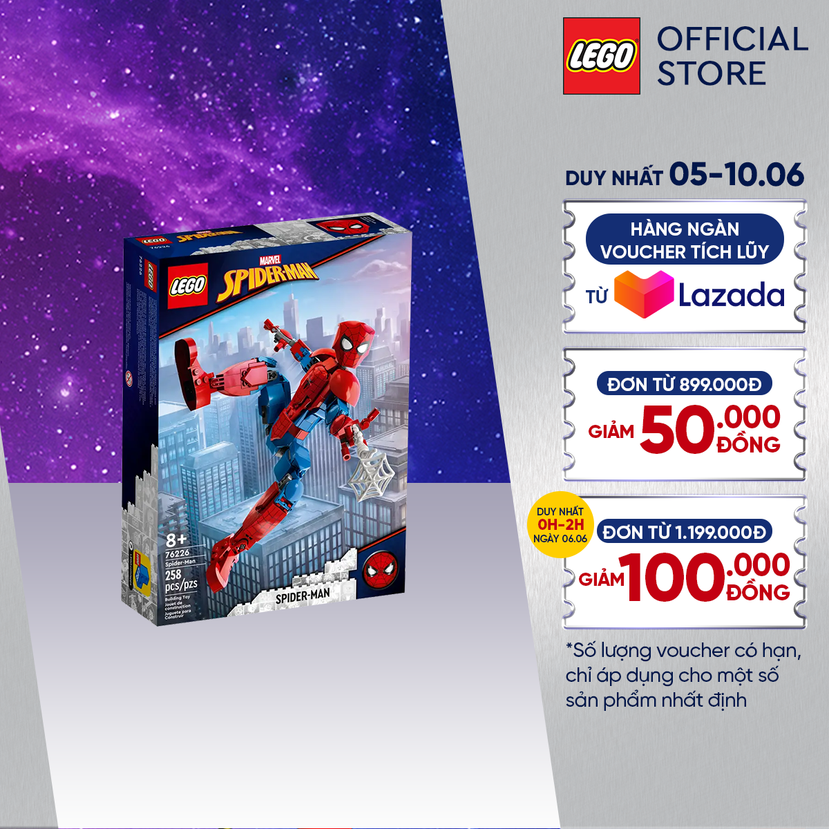 Lego super heroes marvel 76226 mô hình nhân vật người nhện