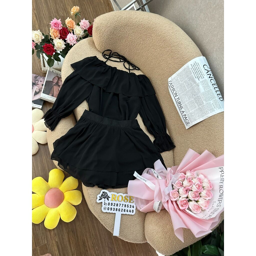 (SẴN) Set trang phục nữ ulzzang áo + chân váy ulzzang