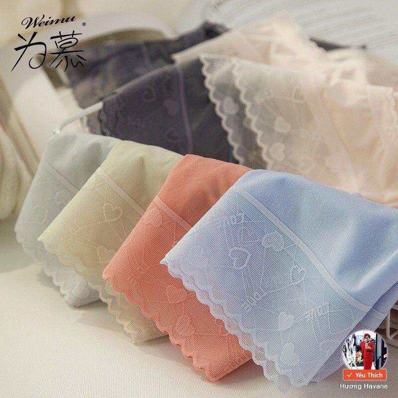 Sét hộp 5chiếc quần lót nữ lụa băng tàng hình sexy love chất liệu lụa băng cao cấp co giãn đàn hồi không lộ viền,thích hợp mặc với các loại váy body hay mặc hàng ngày