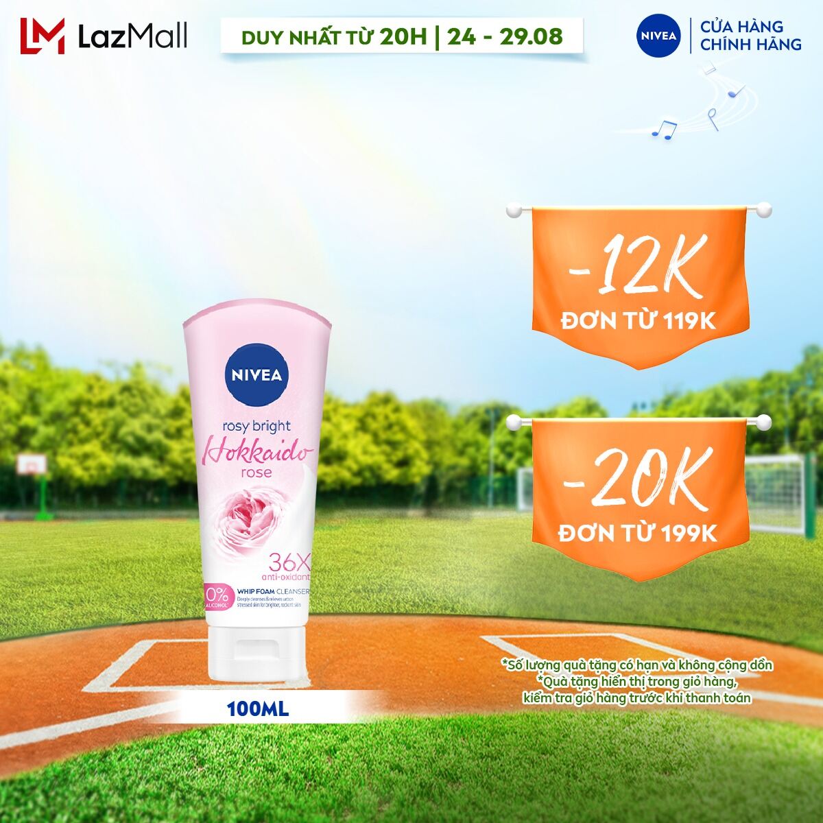 Sữa rửa mặt tạo bọt nivea chiết xuất hoa hồng hokkaido - 84984