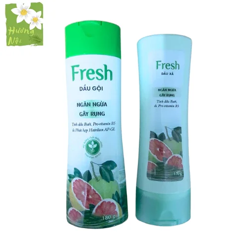 Bộ gội xả bưởi giảm gãy rụng tóc Fresh 170g