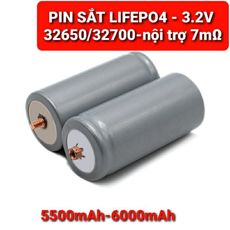 achun.vn - CELL PIN SẮT LIFEPO4 32650 - DUNG LƯỢNG TỪ 5500--6000mah- 3.2V XẢ CAO