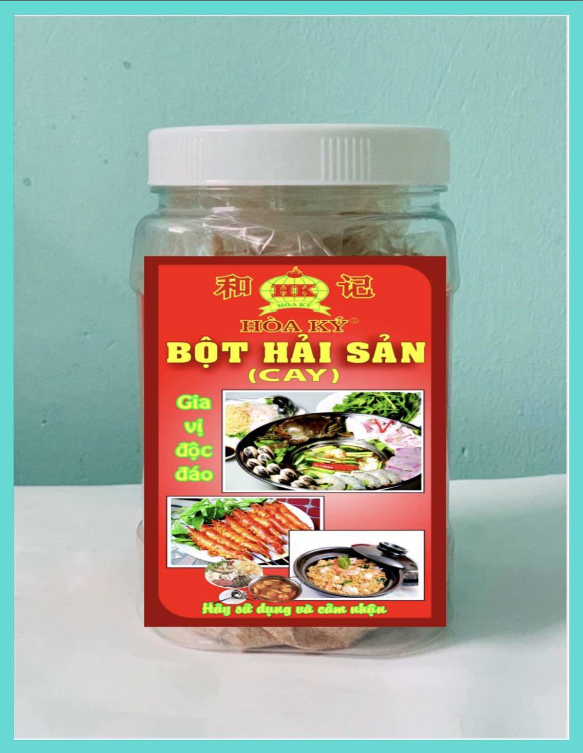 BỘT HẢI SẢN CAY 500gr dùng nấu lẩu hải sản, lẩu thái, chiên cơm, nướng muối ớt, gỏi thái, chấm trái cây