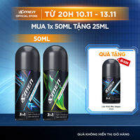 [COMBO MUA 1 TẶNG 1] Lăn khử mùi Xmen Amazon Hunt/Vegas Delight 50ml + Tặng Lăn khử mùi Vegas Delight 25ml