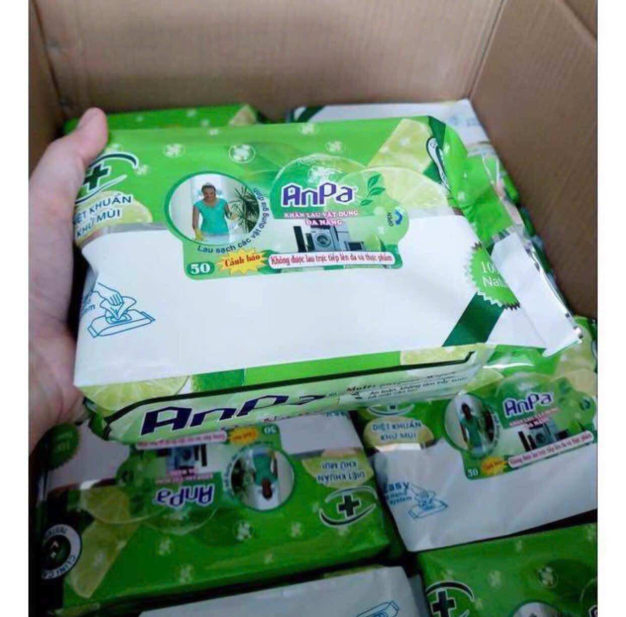 Combo 10 Khăn lau đa năng Anpa 50 tờ, tối ưu trong phòng bếp gia đình
