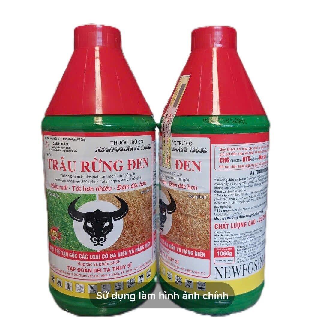 Thuốc trừ cỏ TRÂU RỪNG ĐEN COMBO 5 CHAI 900ML
