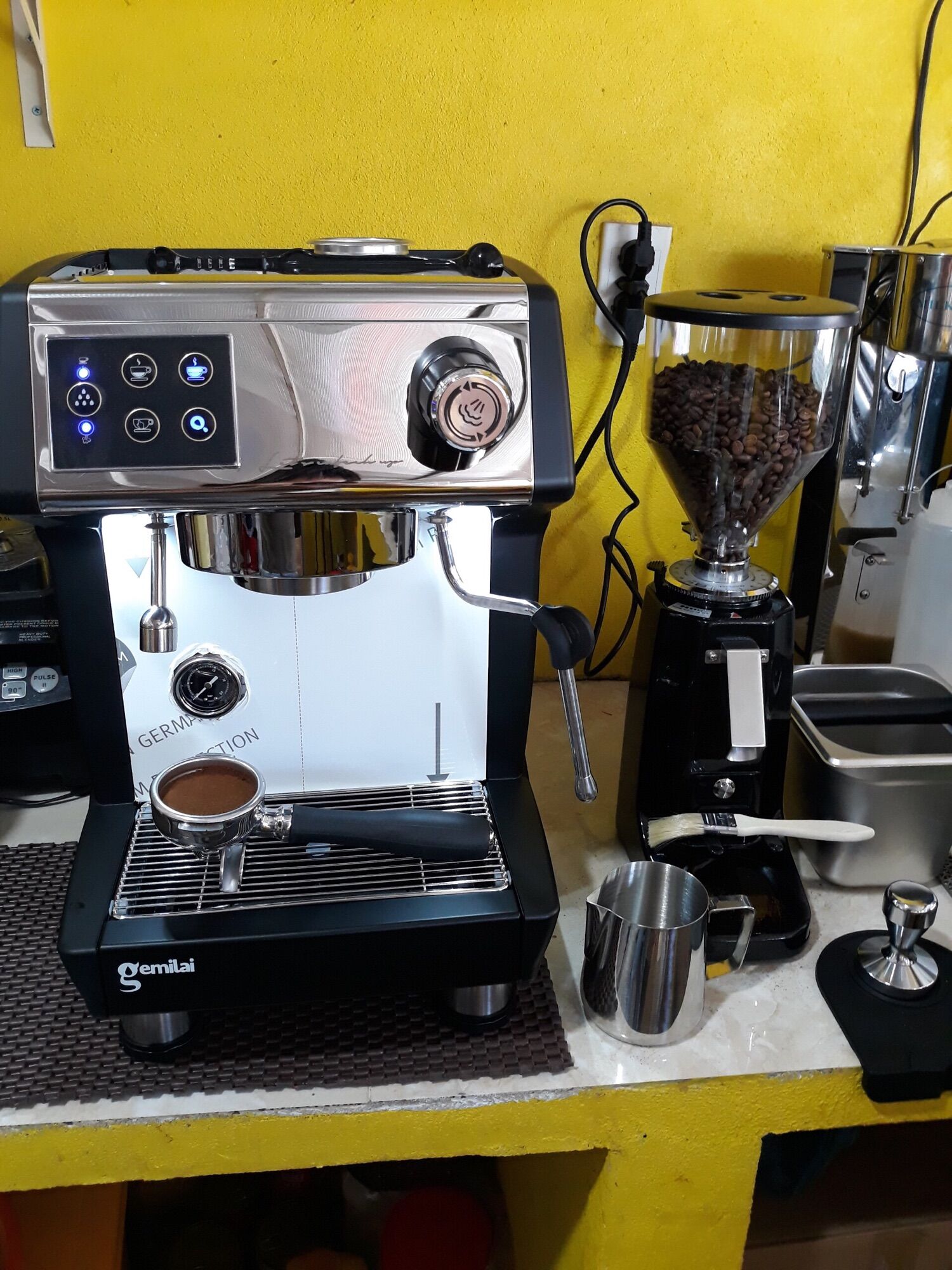 Combo máy pha cà phê Gemilai 3200
