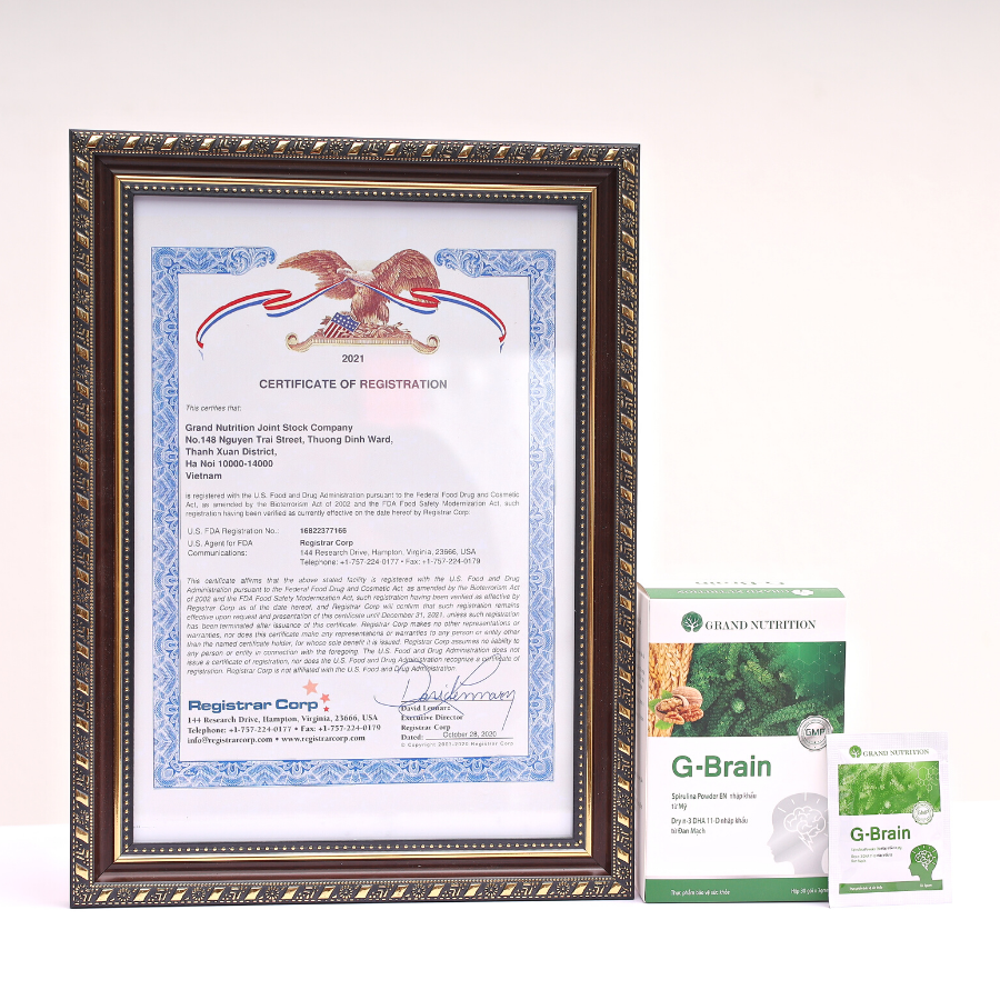 CỐM TRÍ NÃO GBRAIN - G BRAIN HỘP 30 GÓI ( Cải thiện mất tập trung, hay quên )