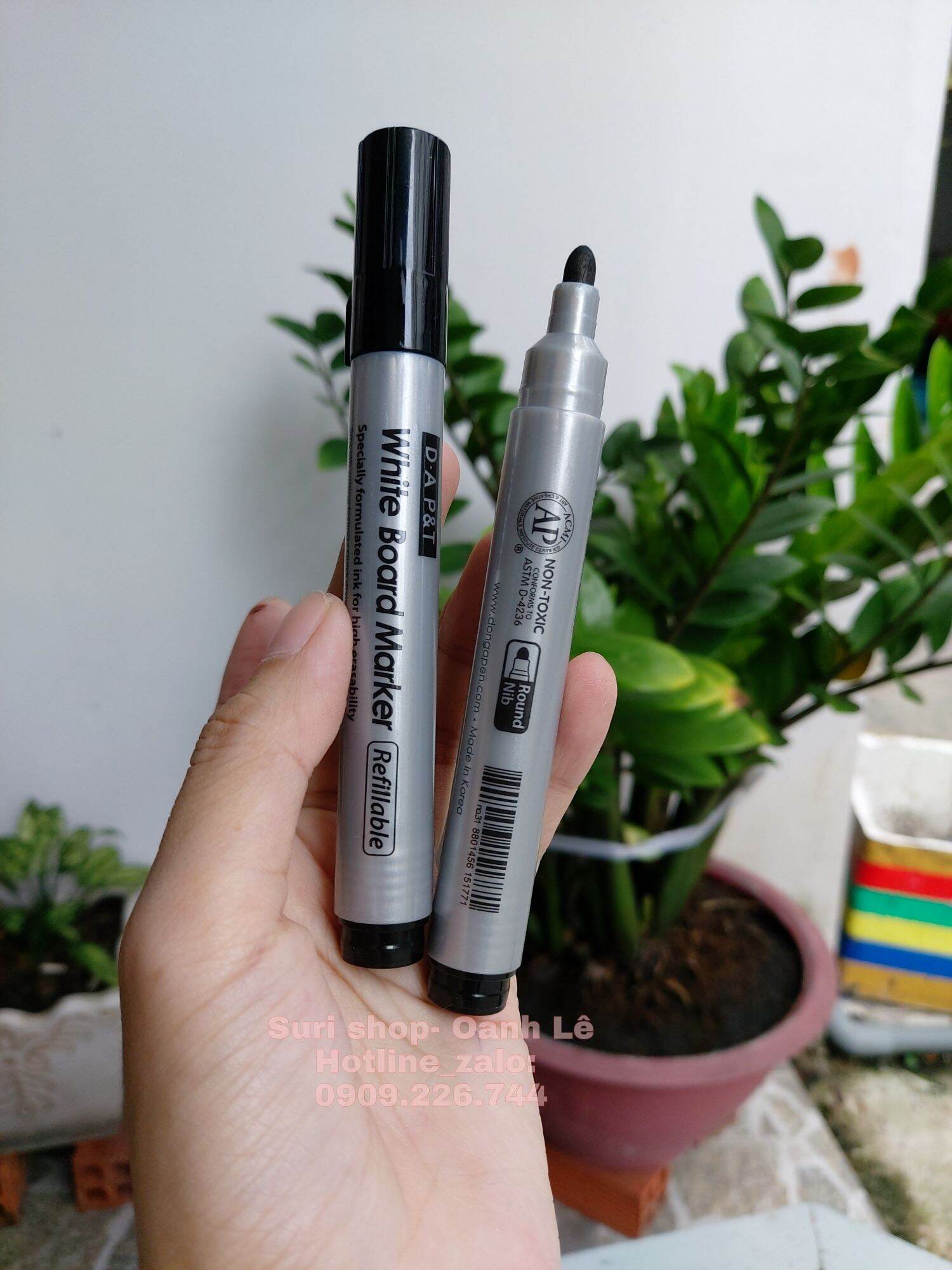 Hộp 12 cây bút lông bảng d.a p&t chính hãng hàn quốc