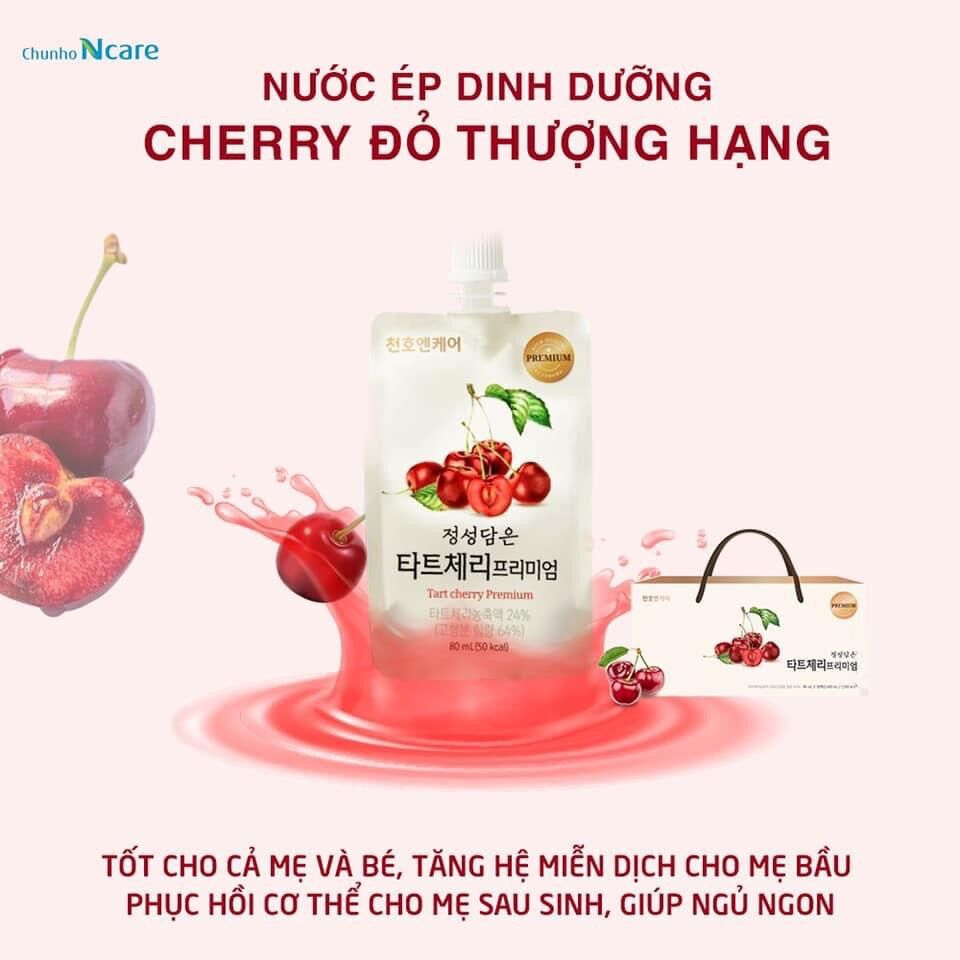 Hồng sâm nước ép Cherry đỏ Chunho Mẹ bầu và Sau sinh 30 gói/ Thùng