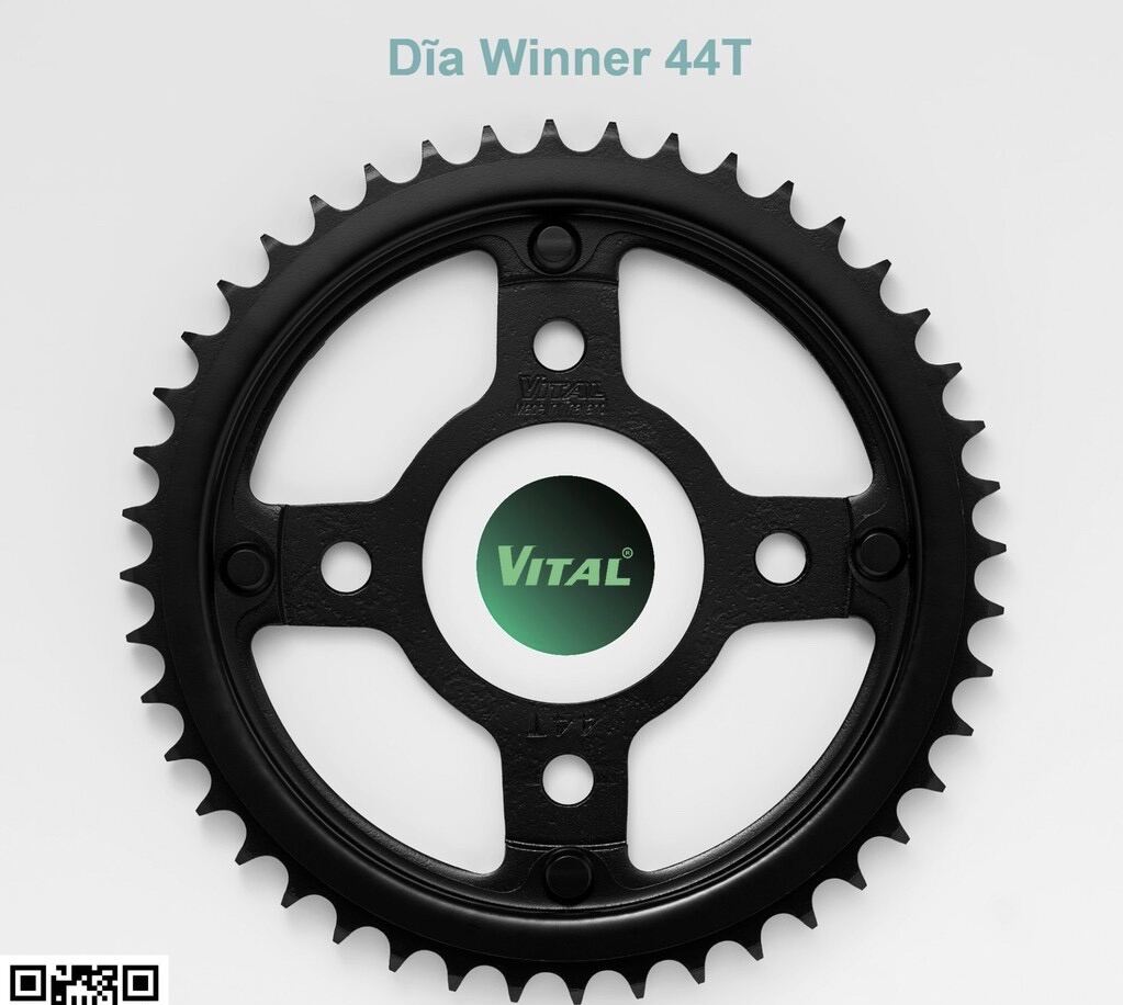 Dĩa Sau VITAL cho xe Winner, Sonic, CBR 150 size 40 đến 47 răng (loại có vòng dĩa cao cấp dầy dặn)chính hãng thái lan