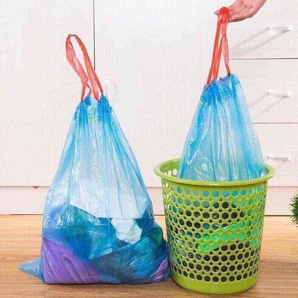 Túi đựng rác có dây rút chất liệu nilon an toàn