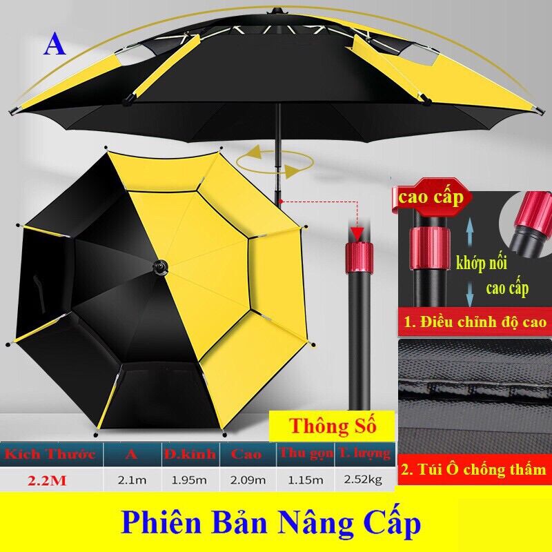 [Hàng Đẹp] ô dù câu Cá che mưa che nắng
