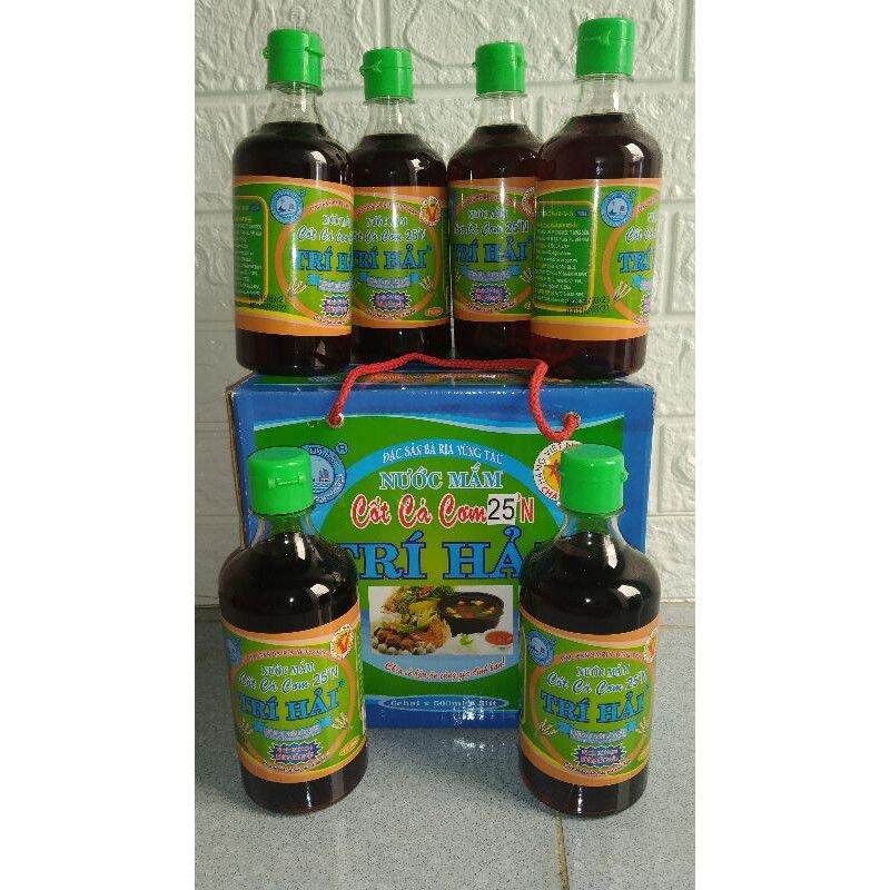 Nước mắm cốt cá cơm trí hải 25 độ đạm 500ml