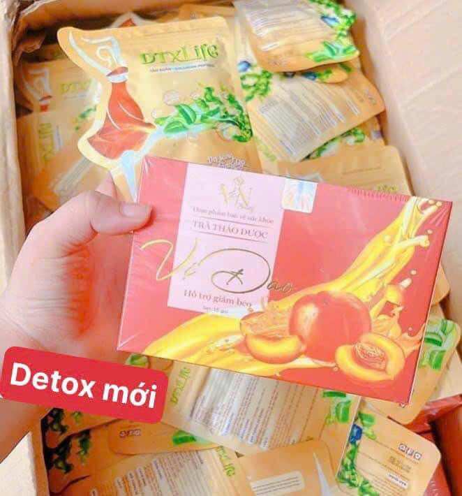 Trà đào giảm cân đông anh chính hãng
