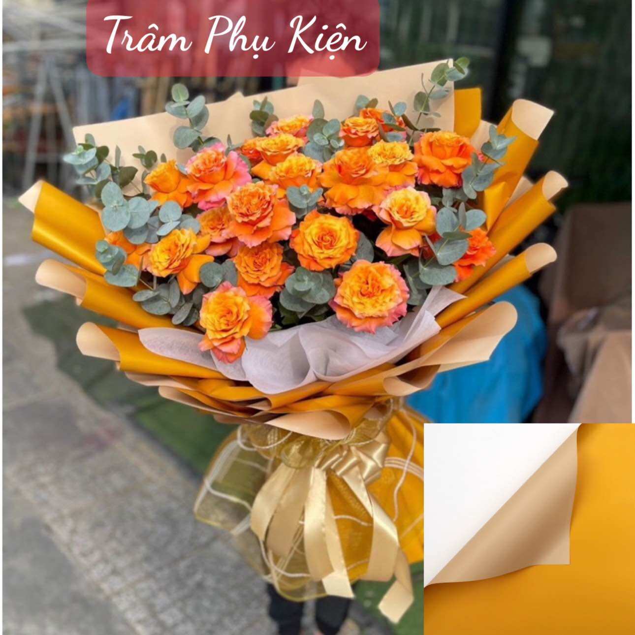 Giấy trơn 2 mặt gói hoa [Tập20tờ]