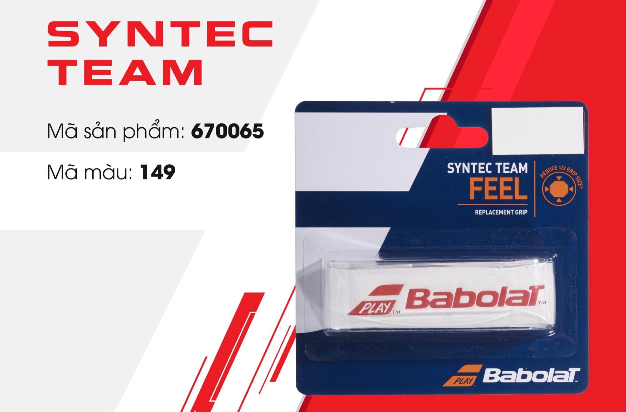 Babolat Syntec Pro - quấn cốt trắng/đen