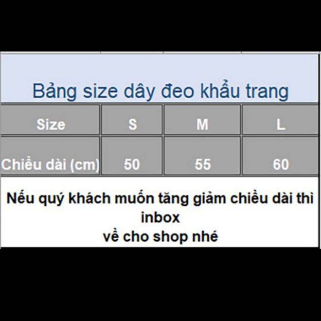 Dây đeo khẩu trang độc lạ hàng thiết kế