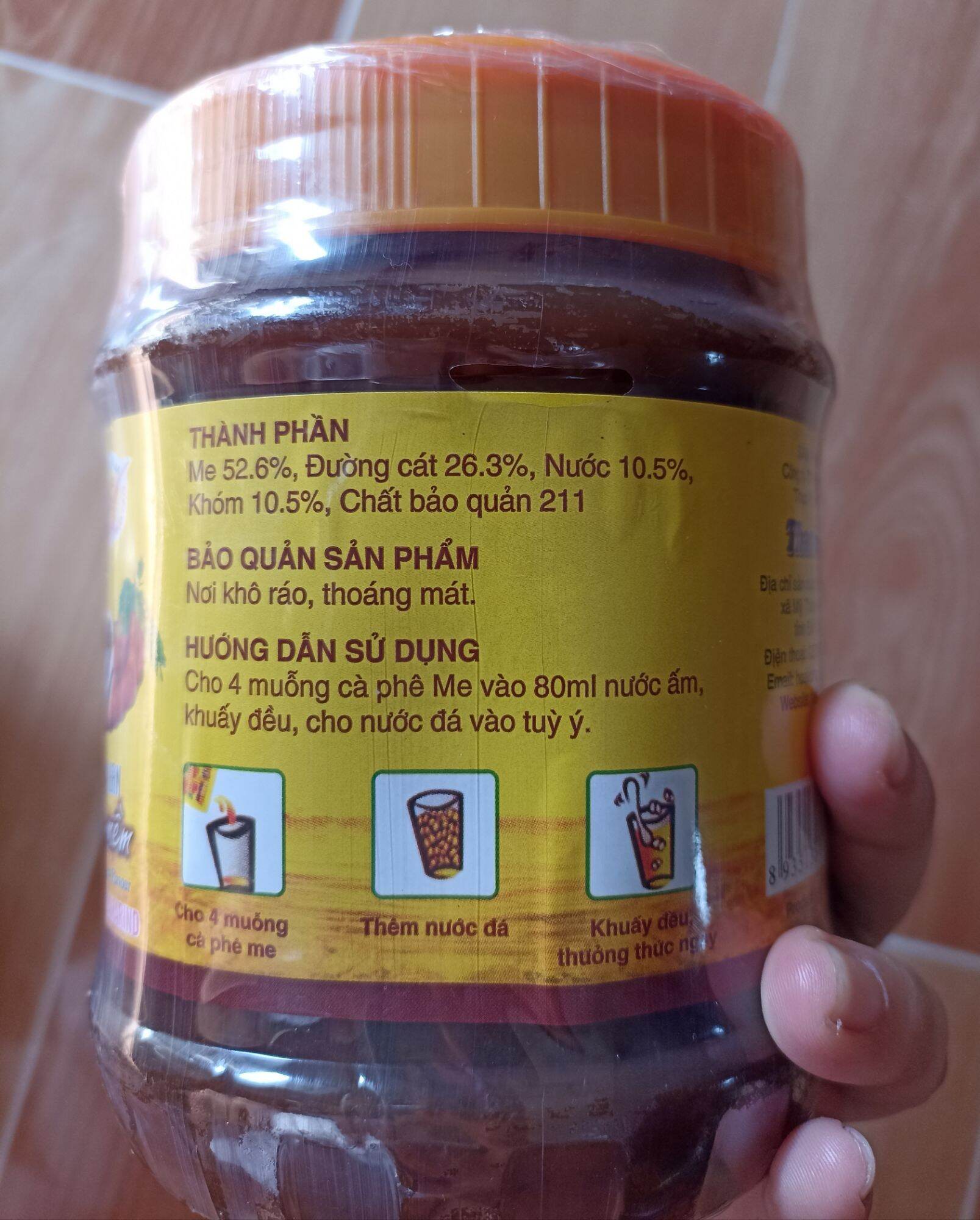 Đá me Thanh Bình hạt dẻo rất ngon hũ 900g
