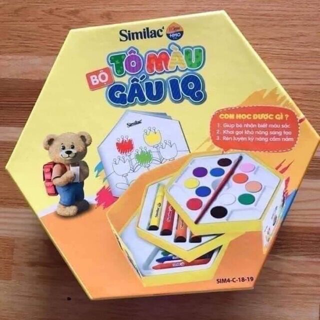 Bộ tô màu gấu hkm similac