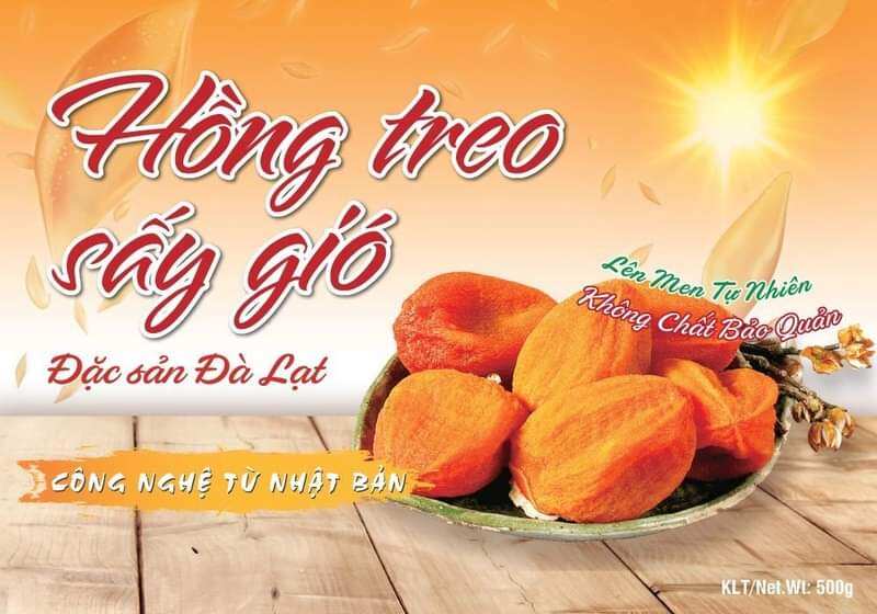 Đặc sản số 1 đà lạt hồng treo gió cầu đất 500gr/túi