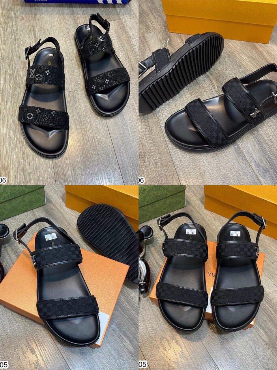 Dép Sandal Nam Lv Đế Cao Su