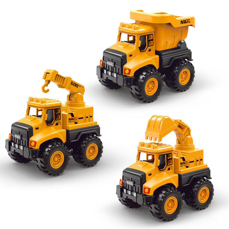 Máy xúc cho trẻ em xe cần cẩu xúc đất xe xúc trộn xe đổ mô hình mô phỏng xe công trình đồ chơi quán tính bé trai xe ô tô nhỏ