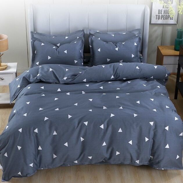 Bộ chăn ga gối vỏ chăn combo 5 món cotton poly hàng chuẩn 5*