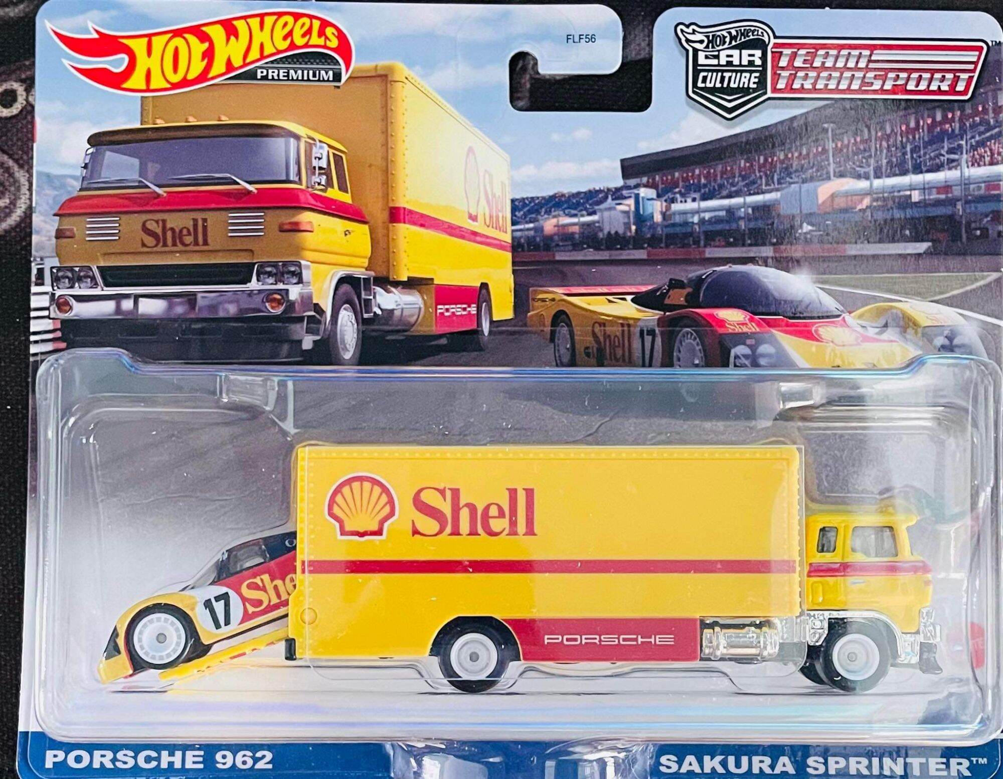 Xe mô hình hotwheels team transport: porsche 962 - Sakura sprinter