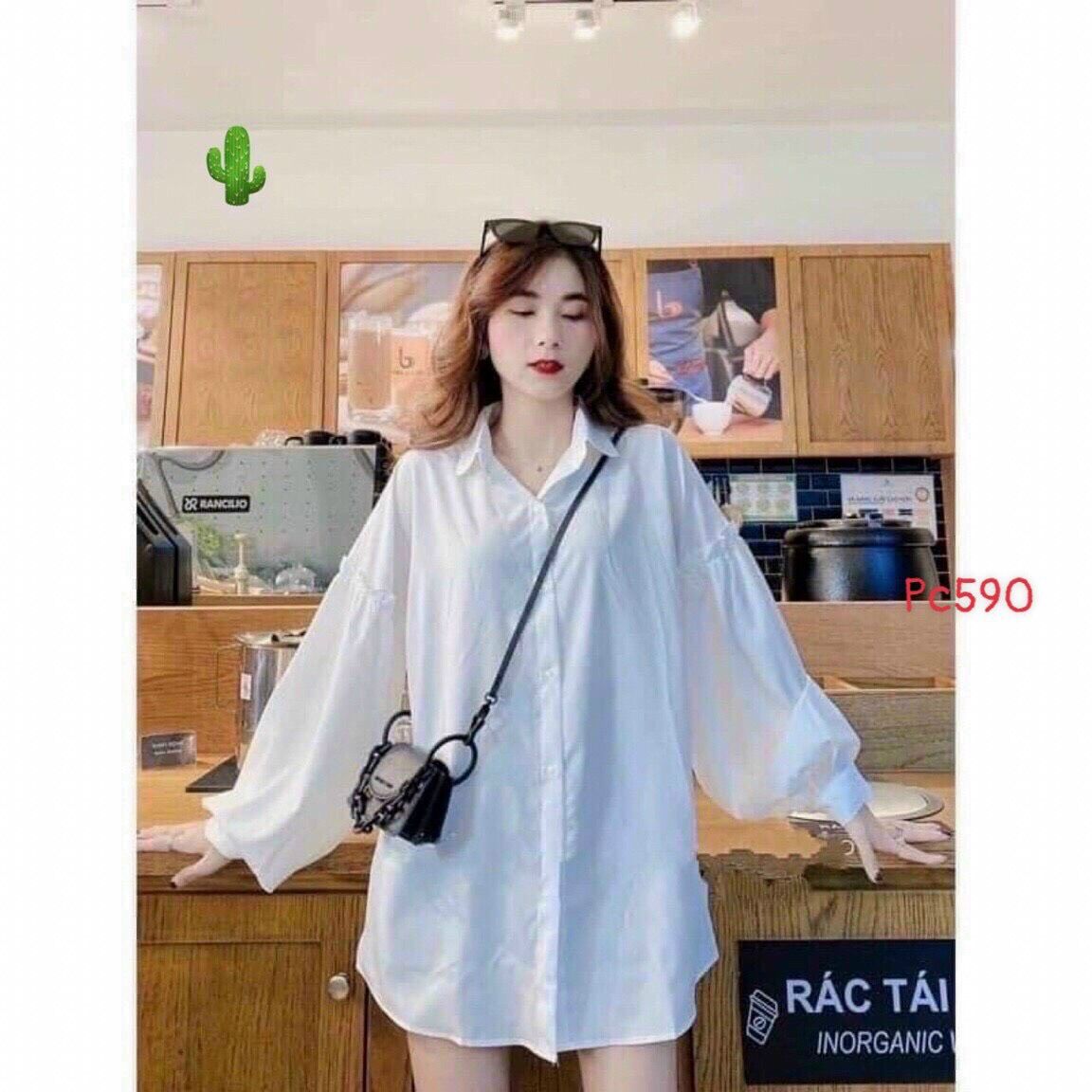Áo sơ mi nữ tay bồng