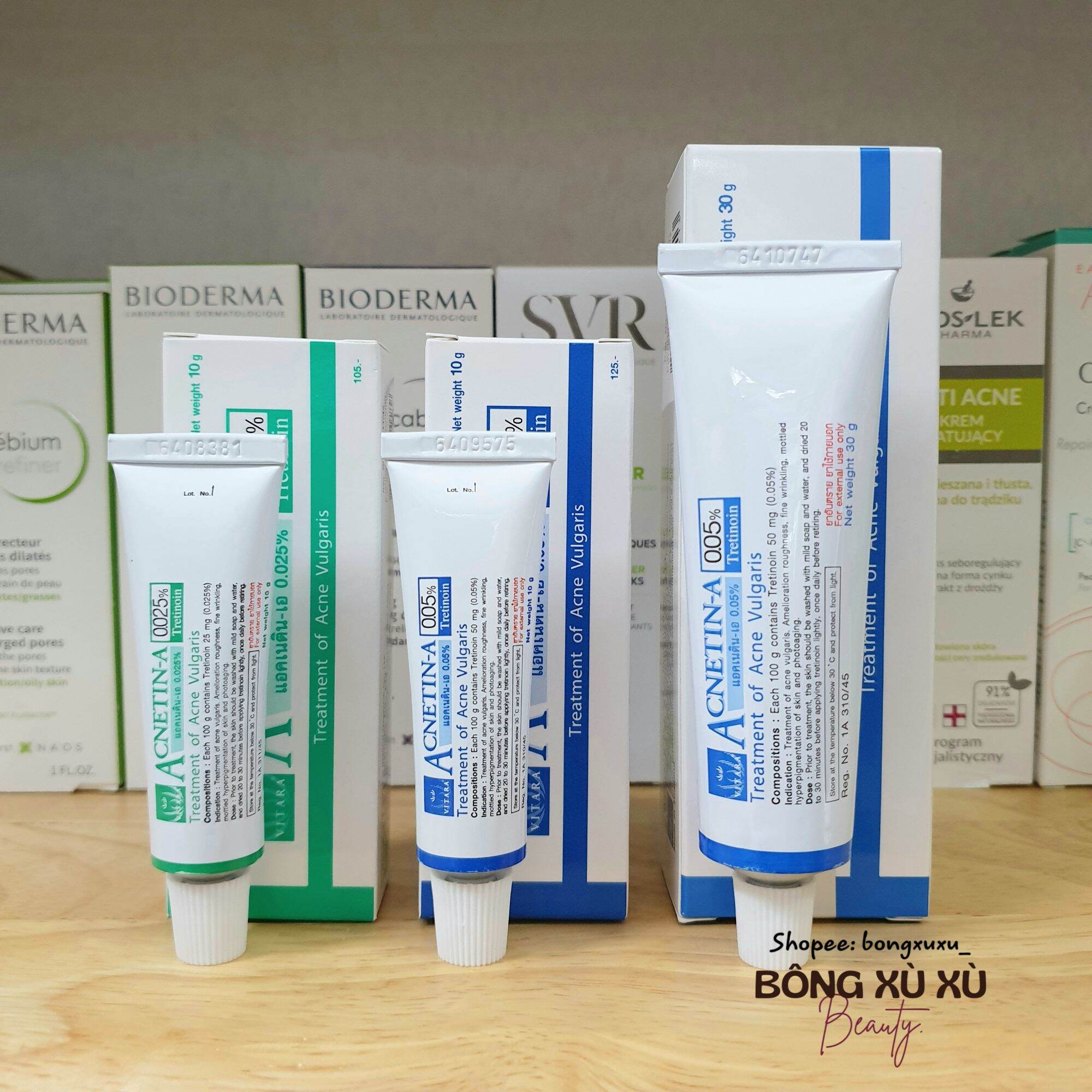 Tre thái lan dạng gel acnetin a nồng độ 0.025%, 0.05% 10g