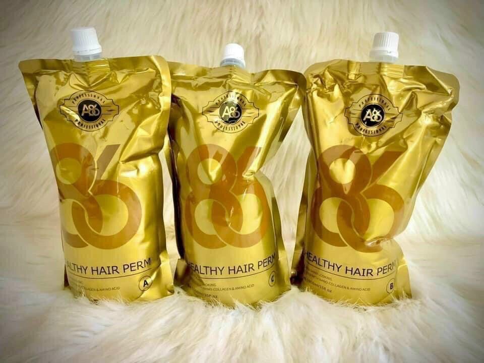 Thuốc uốn ép A86 chuyên dùng cho tóc khoẻ - Cặp uốn A, B Vàng