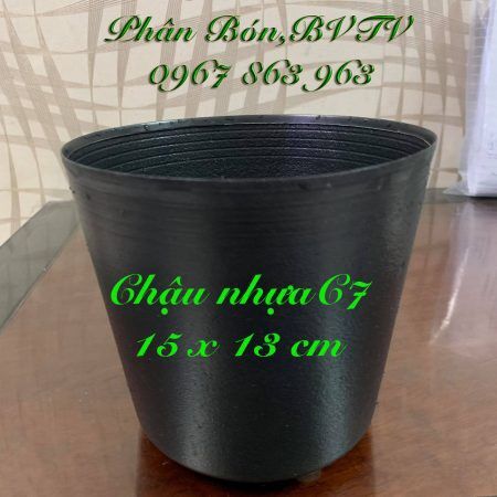 Cụm 5 cái Chậu Nhựa C7,kích thước 15x13cm