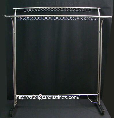 giàn phơi inox chân vuông