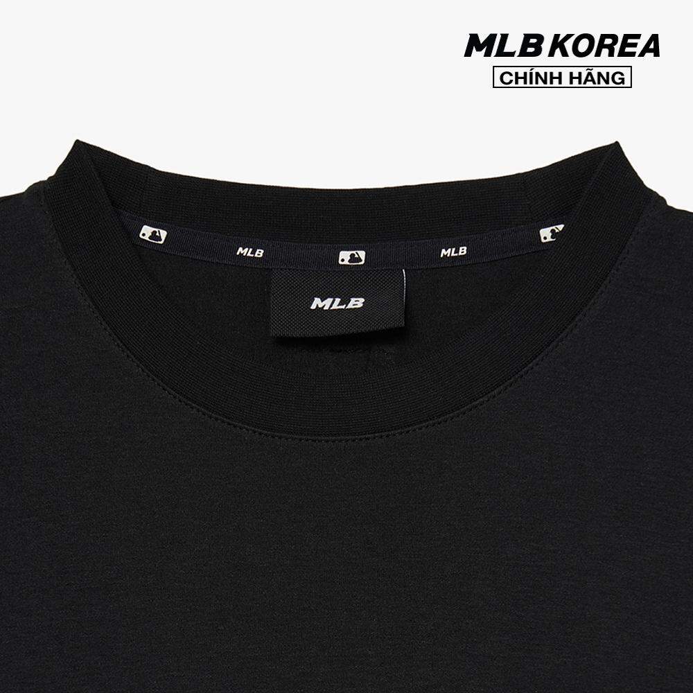 MLB - Áo thun nữ cổ tròn tay ngắn Basic Boxy Fit 3FTSB1233-50BKS