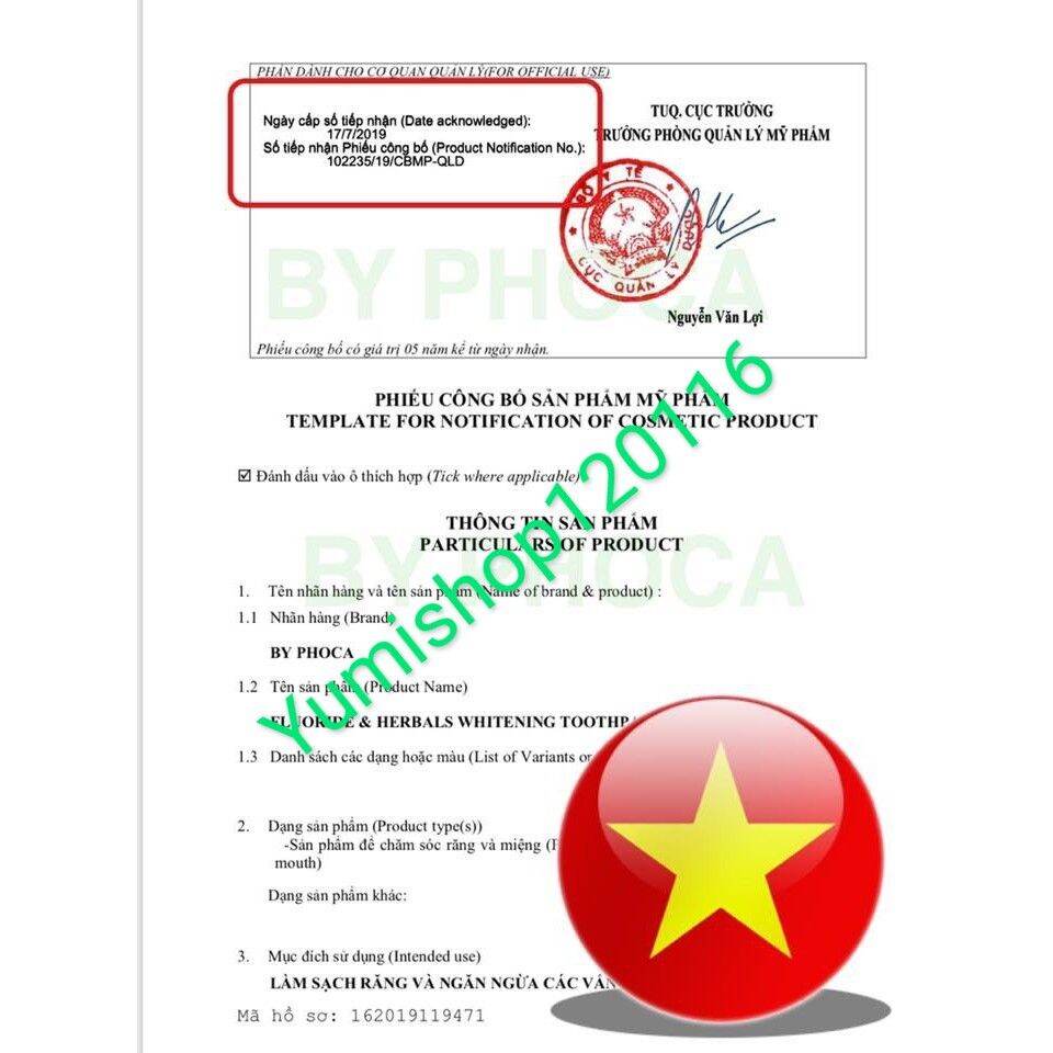 Kem Đánh Răng Thảo Dược Phoca Thái Lan