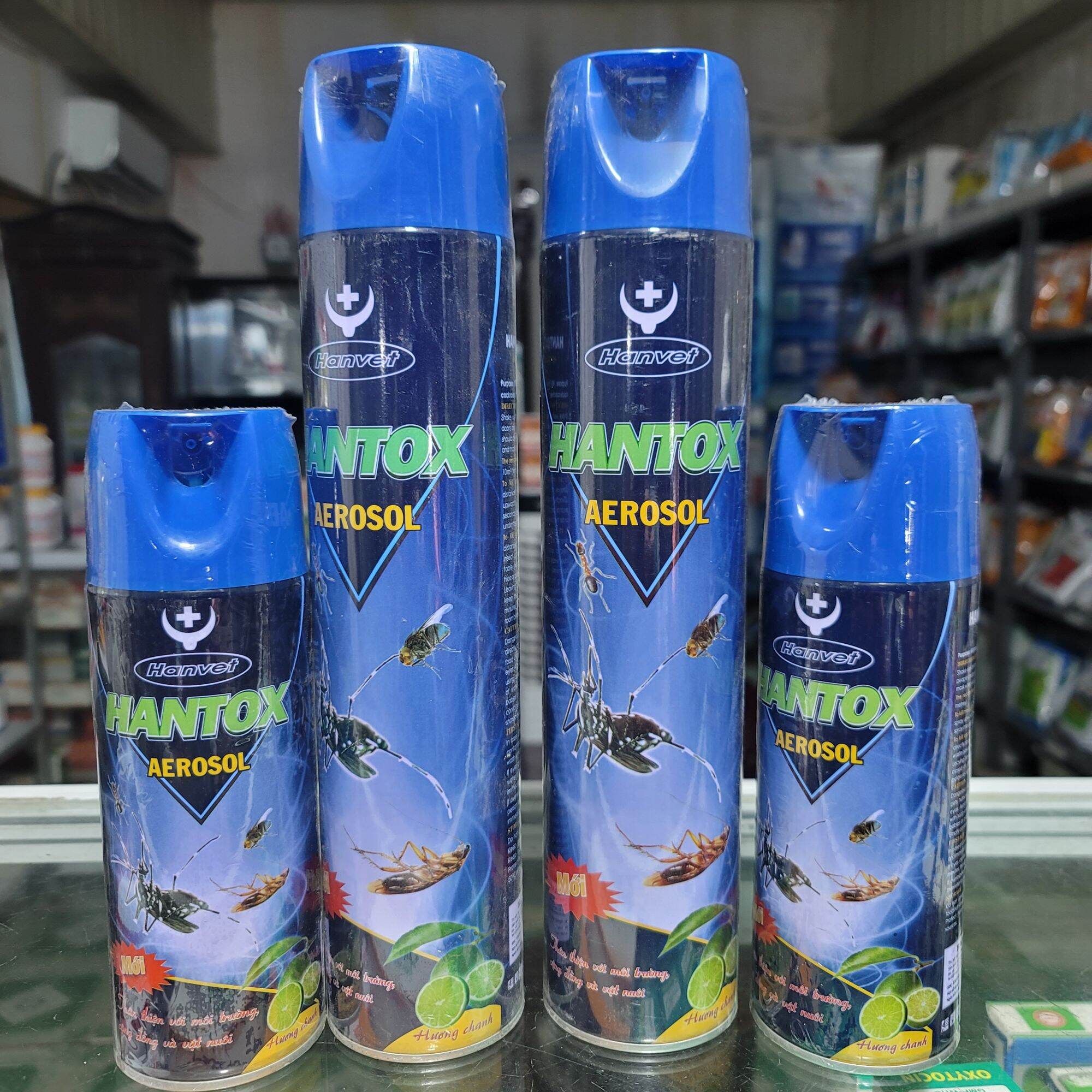Bình xịt muỗi, ruồi, kiến, gián Hantox aerosol ( 400ml và 600ml)