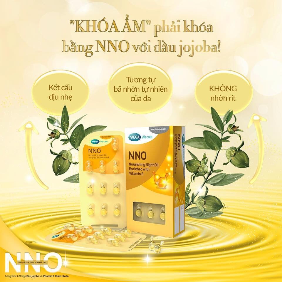 Viên dầu dưỡng da vitamin e NNO mẫu Mới