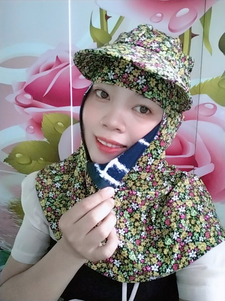 Nón dây kéo bên hông bông