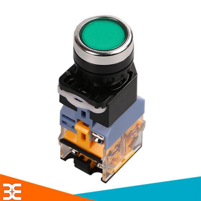 Công tắc, Nút nhấn giữ có đèn báo led 2 màu xanh đỏ phi 22 220v