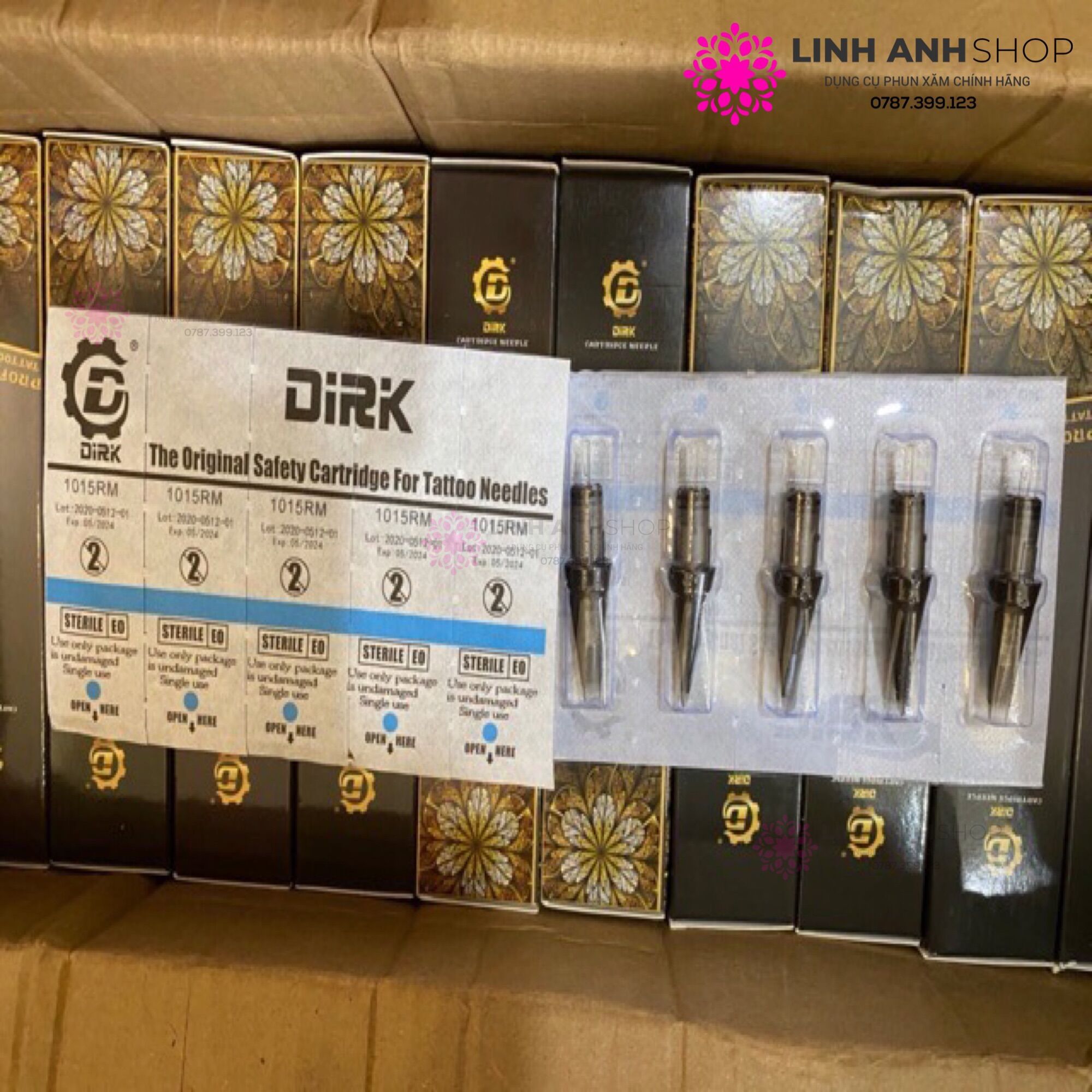 Hộp Kim Dirik Máy Pen Cao Cấp Phun Xăm
